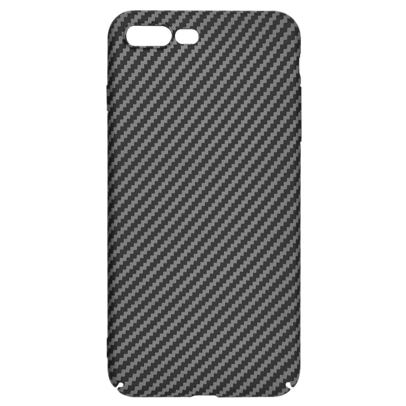 Husa iPhone 8 Plus Techsuit Carbonite FiberShell, negru