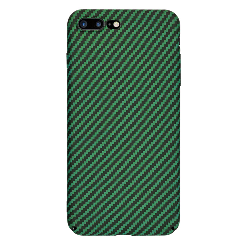 Husa iPhone 8 Plus Techsuit Carbonite FiberShell, verde