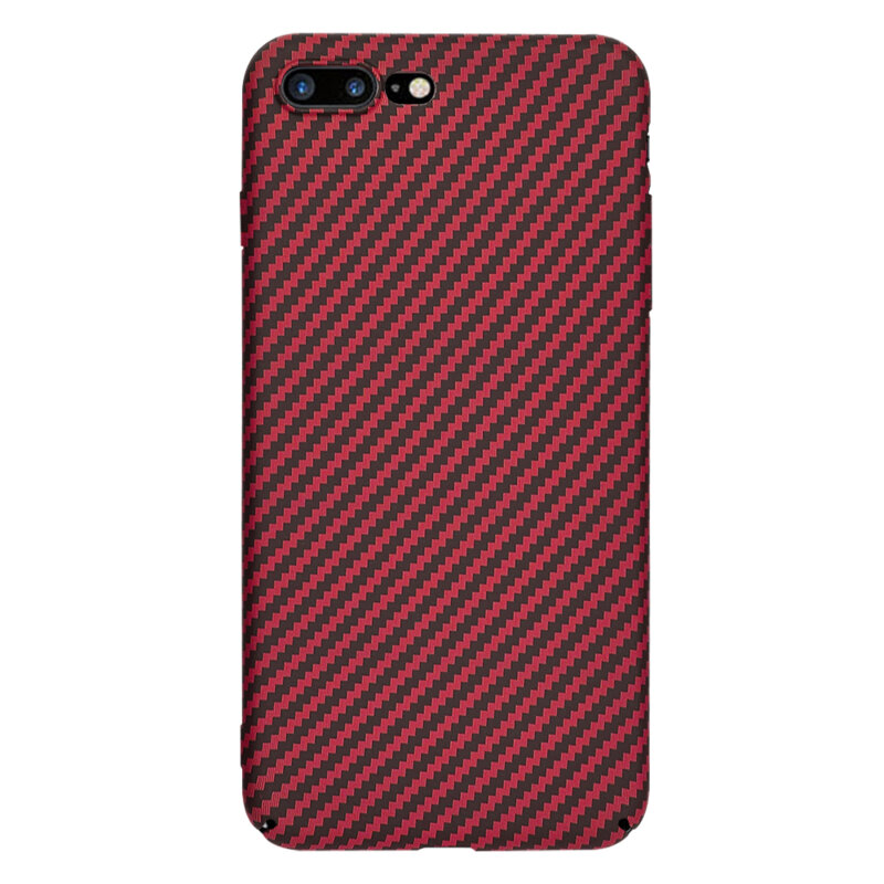 Husa iPhone 7 Plus Techsuit Carbonite FiberShell, rosu