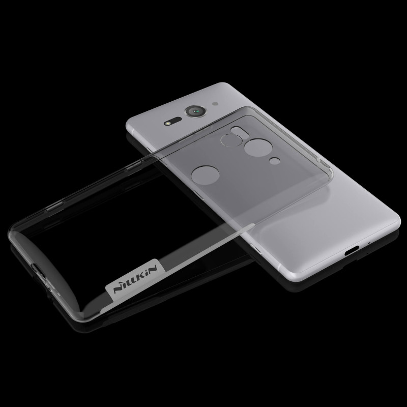Husa Sony Xperia XZ2 Compact Nillkin Nature UltraSlim Fumuriu