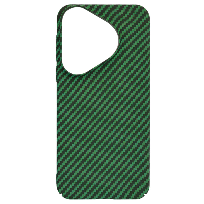 Husa Huawei Pura 70 Techsuit Carbonite FiberShell, verde