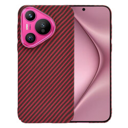 Husa Huawei Pura 70 Techsuit Carbonite FiberShell, rosu
