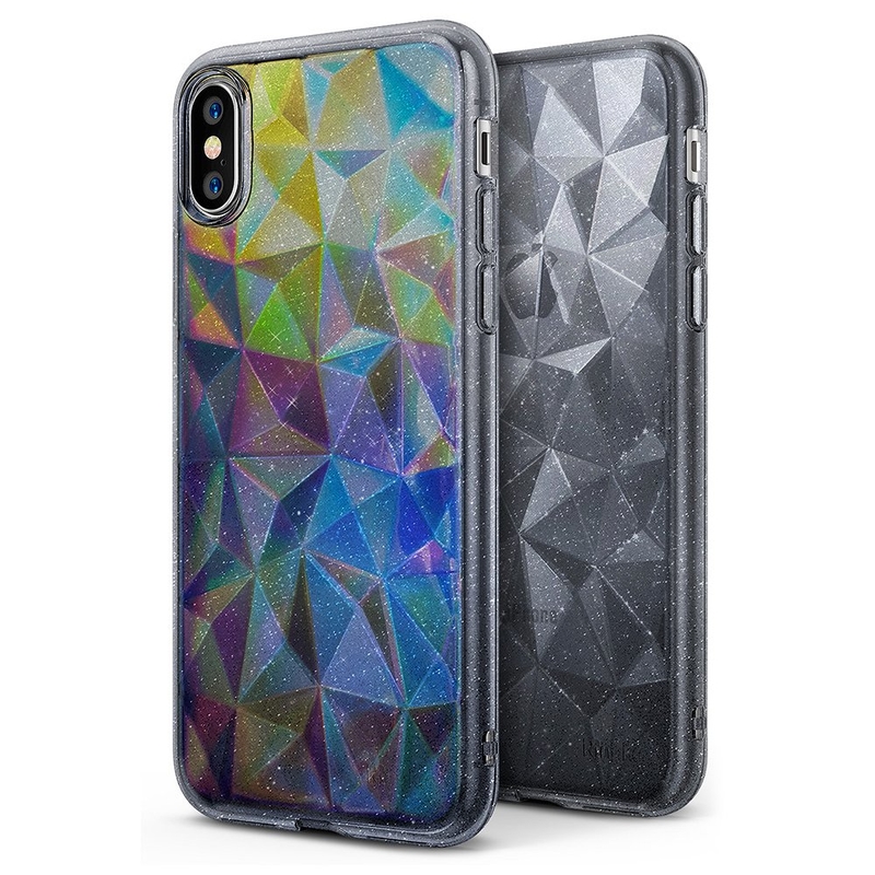 Husa iPhone X, iPhone 10 Ringke Air Prism - Glitter Grey