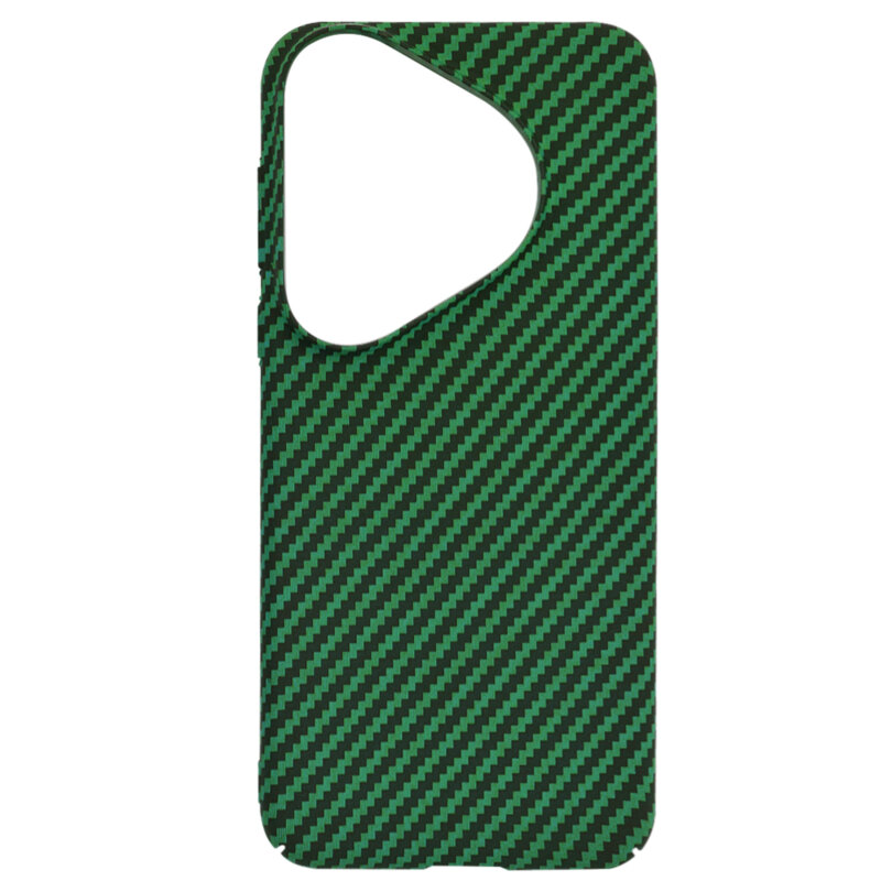 Husa Huawei Pura 70 Pro Techsuit Carbonite FiberShell, verde