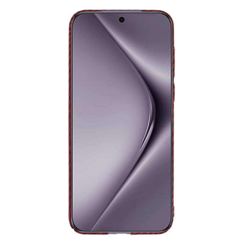 Husa Huawei Pura 70 Pro Techsuit Carbonite FiberShell, rosu
