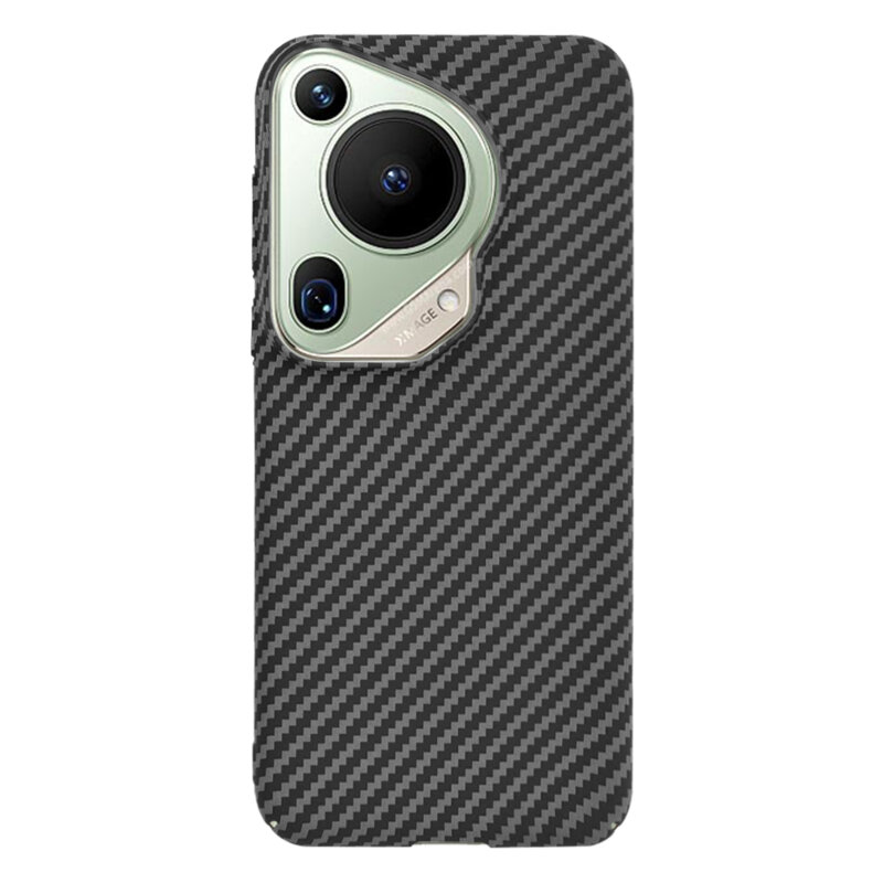 Husa Huawei Pura 70 Ultra Techsuit Carbonite FiberShell, negru