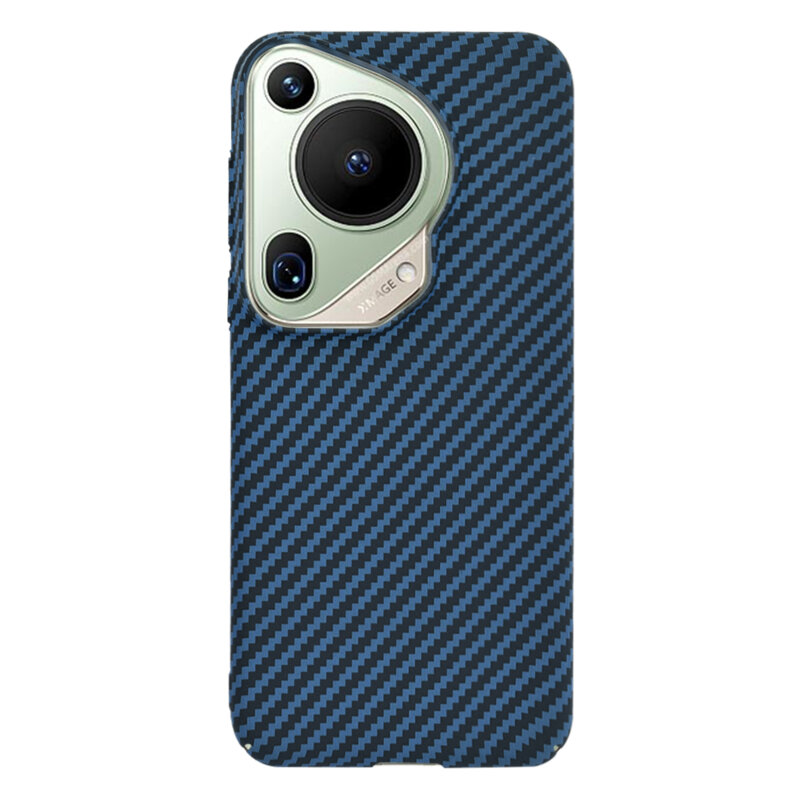 Husa Huawei Pura 70 Ultra Techsuit Carbonite FiberShell, cyan