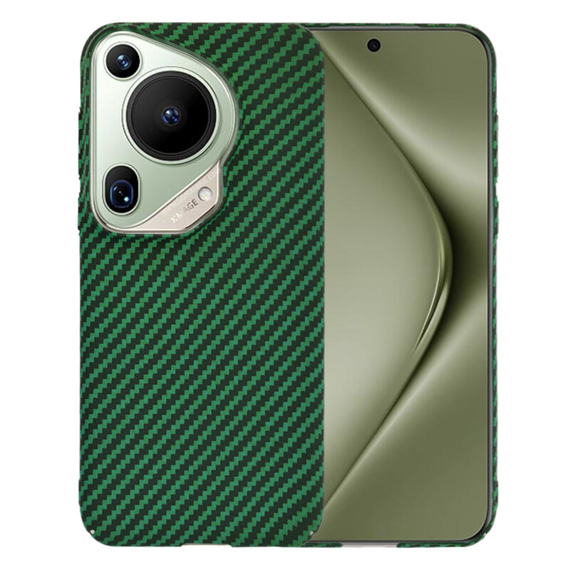 Husa Huawei Pura 70 Ultra Techsuit Carbonite FiberShell, verde