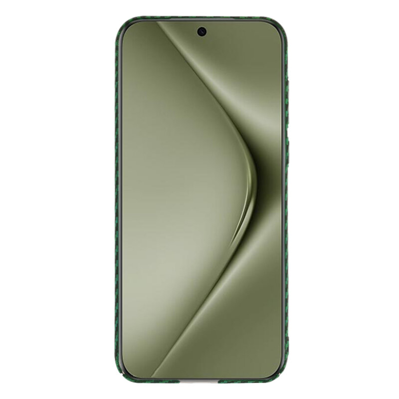 Husa Huawei Pura 70 Ultra Techsuit Carbonite FiberShell, verde