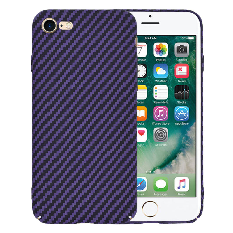 Husa iPhone SE 2, SE 2020 Techsuit Carbonite FiberShell, mov