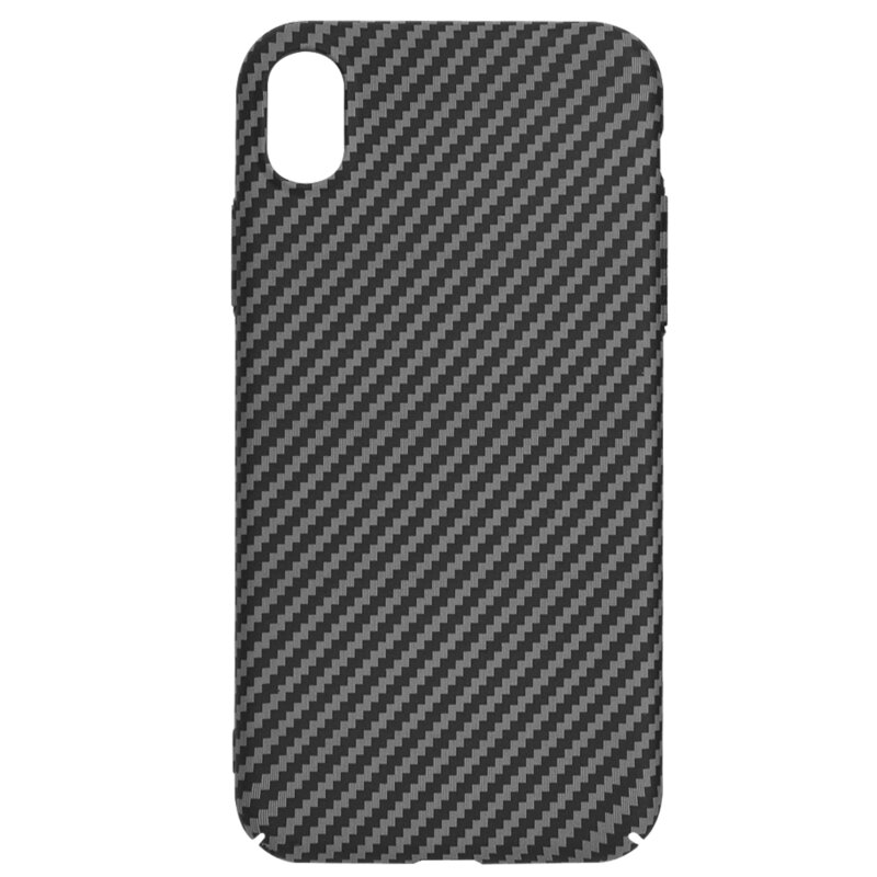 Husa iPhone XR Techsuit Carbonite FiberShell, negru