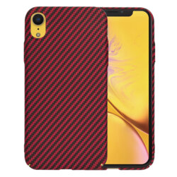 Husa iPhone XR Techsuit Carbonite FiberShell, rosu