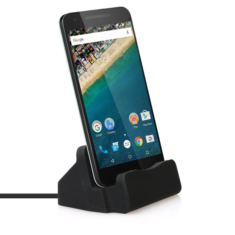 Suport Birou Tip Docking Cu Cablu (Type-C) Incorporat - Negru