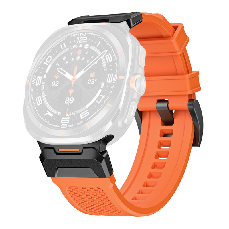 Curea Samsung Galaxy Watch Ultra 47mm Techsuit, portocaliu, W068