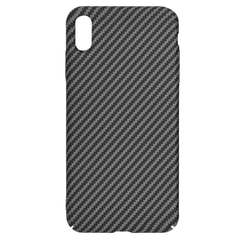 Husa iPhone XS Max Techsuit Carbonite FiberShell, negru