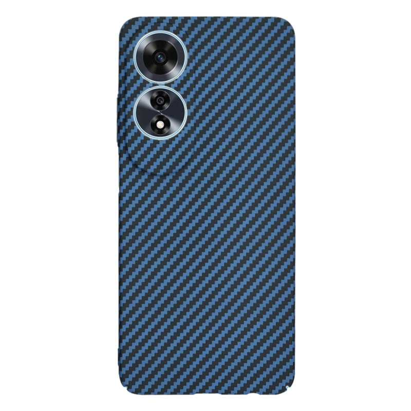 Husa Oppo A60 4G Techsuit Carbonite FiberShell, cyan
