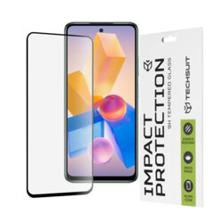 Folie sticla Infinix Hot 40i Techsuit 111D Full Glue Full Cover, negru
