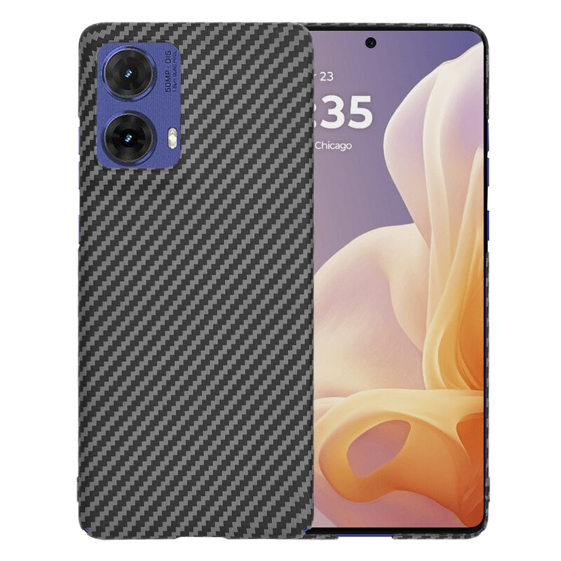 Husa Motorola Moto G85 Techsuit Carbonite FiberShell, negru