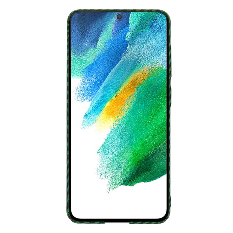 Husa Samsung Galaxy S21 FE 5G Techsuit Carbonite FiberShell, verde