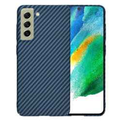 Husa Samsung Galaxy S21 FE 5G Techsuit Carbonite FiberShell, cyan