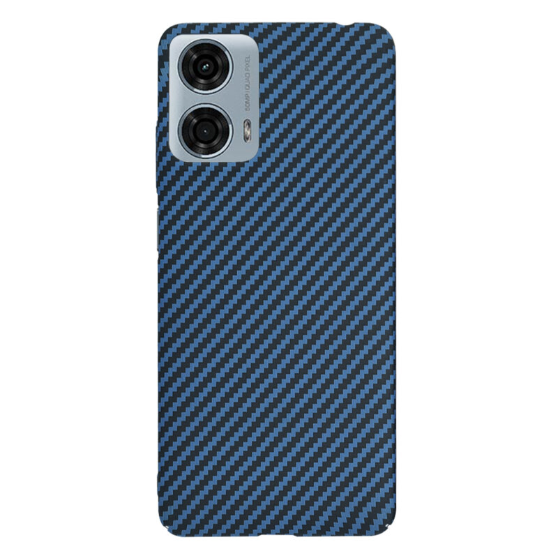 Husa Motorola Moto G24 Power Techsuit Carbonite FiberShell, cyan
