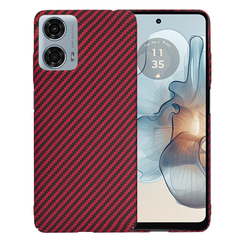 Husa Motorola Moto G24 Power Techsuit Carbonite FiberShell, rosu