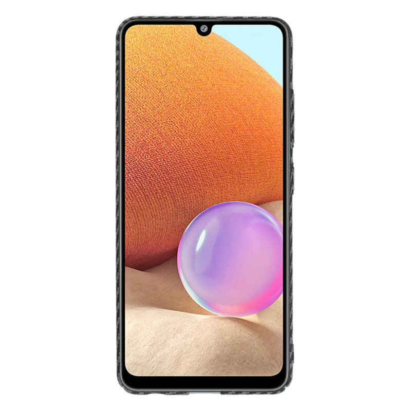 Husa Samsung Galaxy A32 4G Techsuit Carbonite FiberShell, negru
