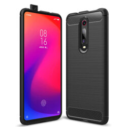 Husa Xiaomi Redmi K20 Techsuit Carbon Silicone, negru