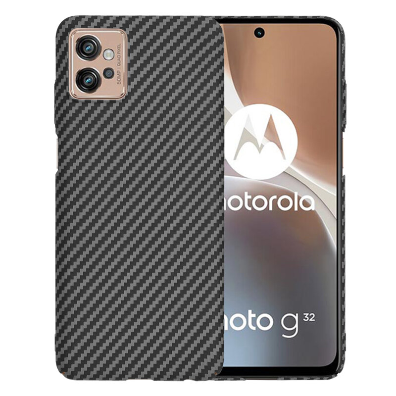 Husa Motorola Moto G32 Techsuit Carbonite FiberShell, negru