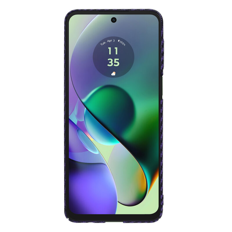 Husa Motorola Moto G64 Techsuit Carbonite FiberShell, mov