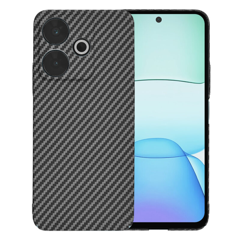 Husa Xiaomi Redmi 13 Techsuit Carbonite FiberShell, negru