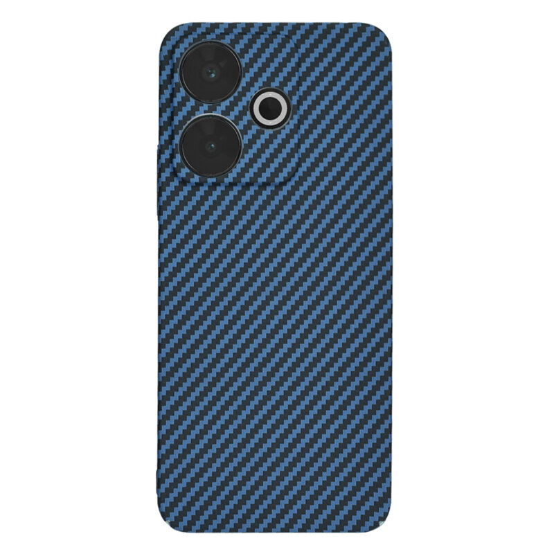 Husa Xiaomi Redmi 13 Techsuit Carbonite FiberShell, cyan