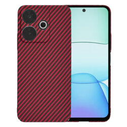 Husa Xiaomi Redmi 13 Techsuit Carbonite FiberShell, rosu