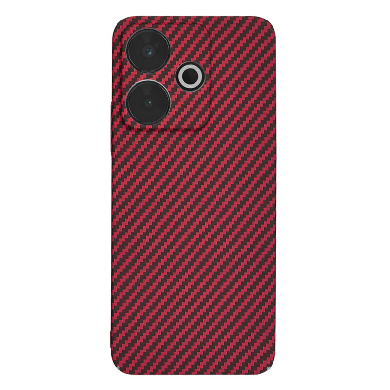 Husa Xiaomi Redmi 13 Techsuit Carbonite FiberShell, rosu