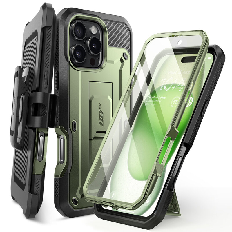 Husa iPhone 16 Pro Supcase Unicorn Beetle Pro, verde