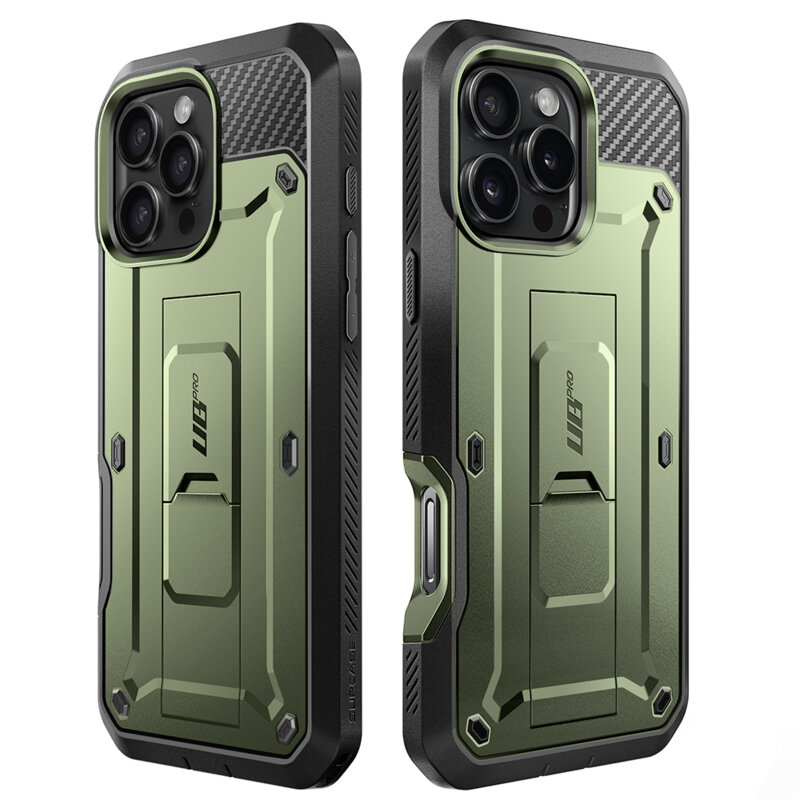 Husa iPhone 16 Pro Supcase Unicorn Beetle Pro, verde