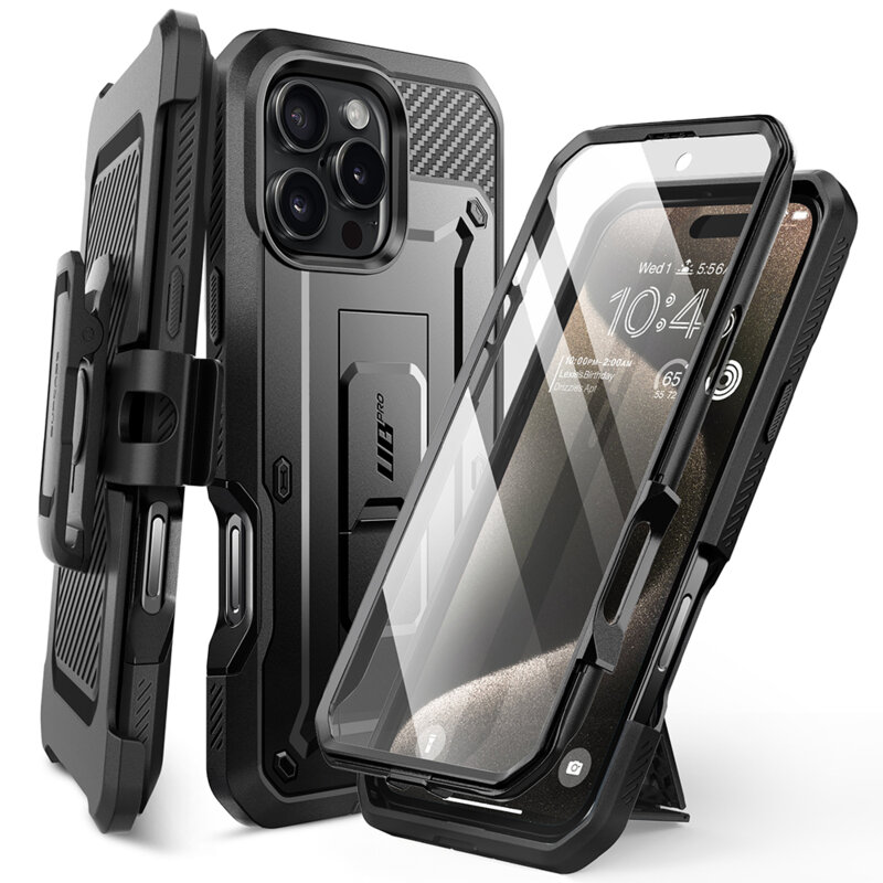 Husa iPhone 16 Pro Supcase Unicorn Beetle Pro, negru