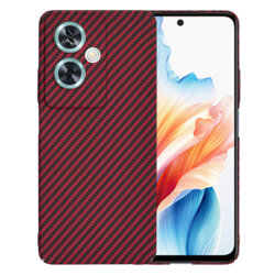 Husa Oppo A79 5G Techsuit Carbonite FiberShell, rosu