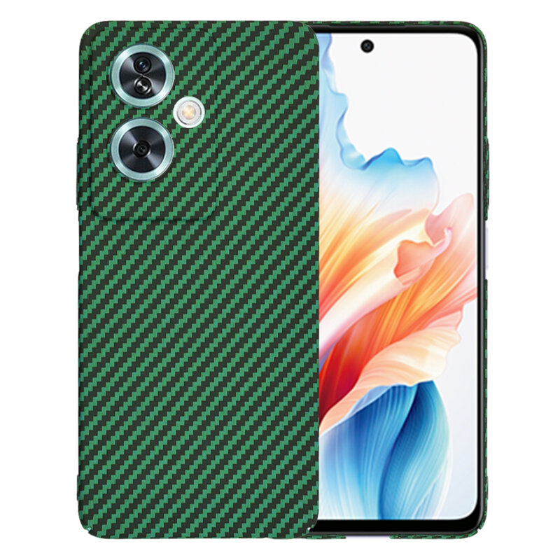 Husa Oppo A79 5G Techsuit Carbonite FiberShell, verde