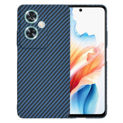 Husa Oppo A79 5G Techsuit Carbonite FiberShell, cyan