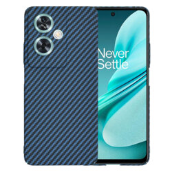 Husa OnePlus Nord N30 SE Techsuit Carbonite FiberShell, cyan