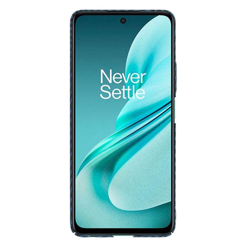 Husa OnePlus Nord N30 SE Techsuit Carbonite FiberShell, cyan