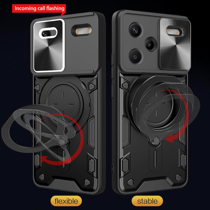 Husa Xiaomi Redmi Note 13 Pro+ 5G Techsuit CamGuard Pro, negru