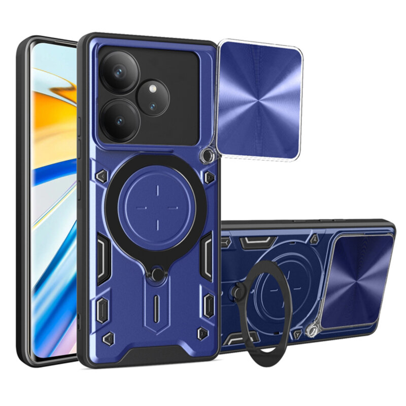 Husa Realme GT 6 Techsuit CamGuard Pro, albastru