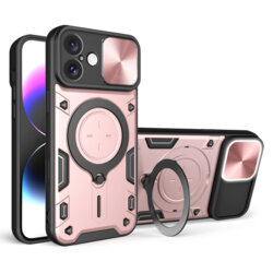 Husa iPhone 16 Techsuit CamGuard Pro, roz auriu