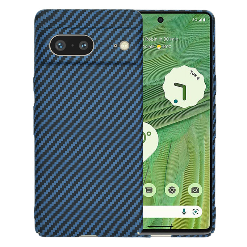 Husa Google Pixel 7 Techsuit Carbonite FiberShell, cyan