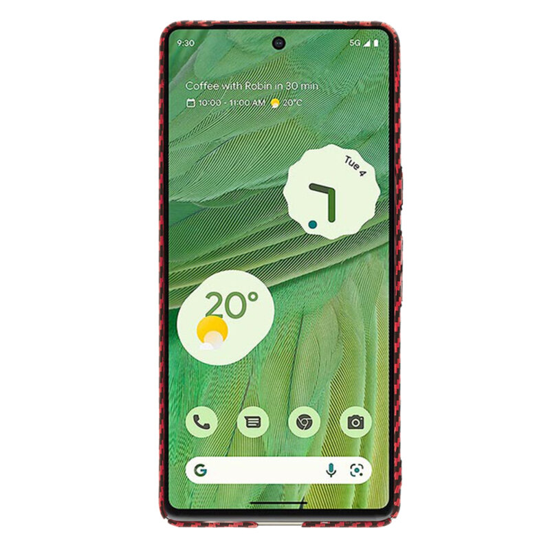 Husa Google Pixel 7 Techsuit Carbonite FiberShell, rosu