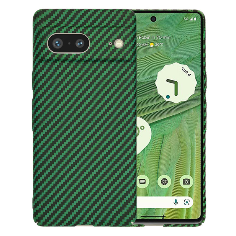 Husa Google Pixel 7 Techsuit Carbonite FiberShell, verde