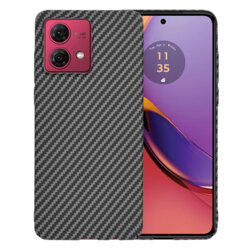 Husa Motorola Moto G84 Techsuit Carbonite FiberShell, negru