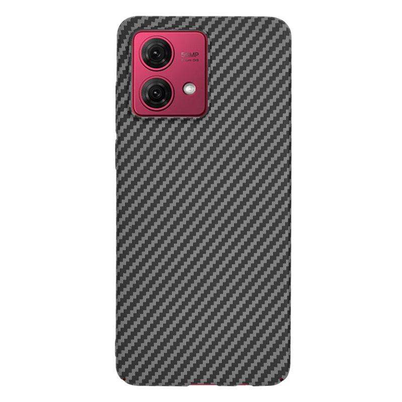 Husa Motorola Moto G84 Techsuit Carbonite FiberShell, negru